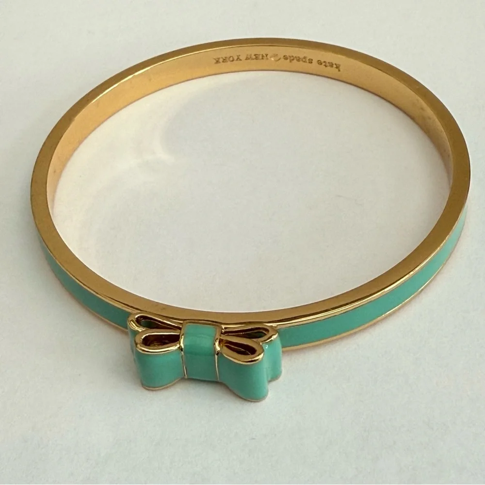 Kate Spade Gold and Green Minimalist Bracelet - Picture 3 of 11